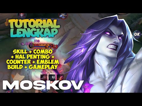 HOW TO PLAY THE LATEST HERO MOSKOV 2025! EXPLANATION OF SKILL COMBO EMBLEM BUILD | COMPLETE MOSKO...