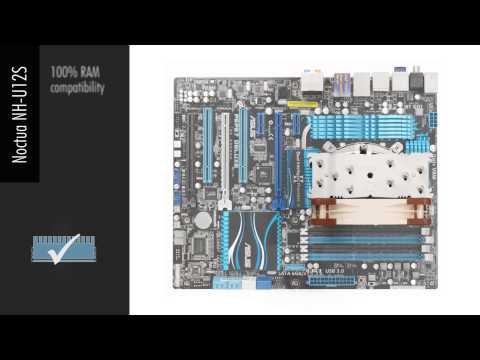 Noctua NH-U12S chromax.juodas procesoriaus aušintuvas 12 cm video