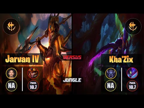 Blaber JARVAN IV (Jungle) [Conqueror] VS KHA'ZIX - Diamond NA Patch 10.7