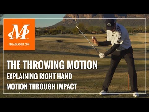 Malaska Golf // Right Hand Throwing Motion - Hand Movement in Downswing
