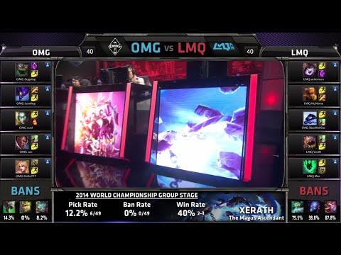 OMG vs LMQ | Game 2 Group C S4 LOL World Championship 2014 Day 4 | OMG vs LMQ D4G6