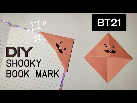 How to make BT21 Shooky Bookmark | DIY Shooky Bookmark | BT21