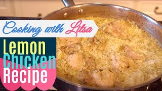 Lemon chicken with rice,nice and easy comfort food