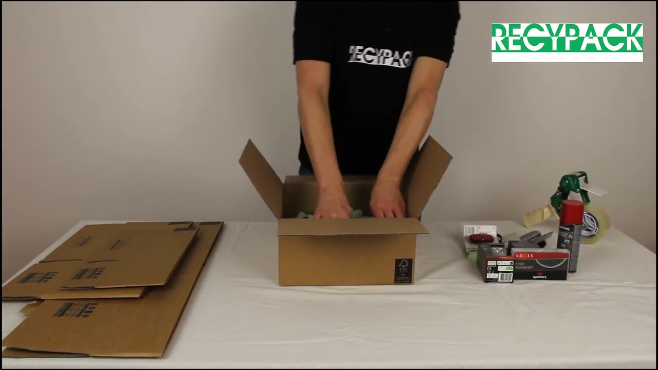 Autolock Box CP131 with anti-theft bottom - Recypack Sustainable Packaging