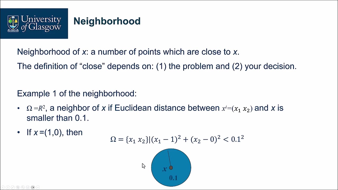 Global and Local Optimization: Concepts