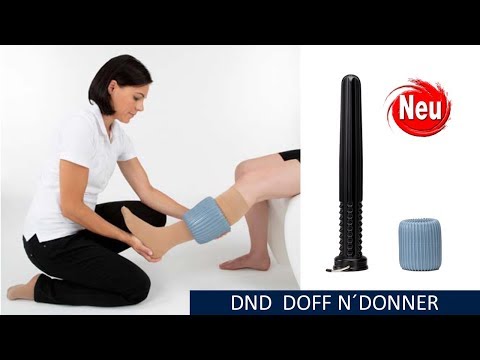 Die Doff N' Donner + CONE Set An- und Ausziehhilfe für medizin. Kompressionsstrümpfe (selbst) (#42)