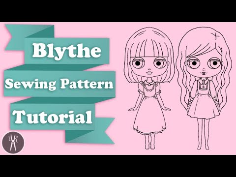 How To Sew: Blythe Bib Front Dress - Sewing Pattern and Tutorial - Mix & Match Custom Doll Clothes