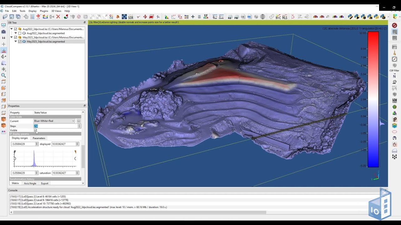 CloudCompare: Cloud-to-Cloud Distance Tool