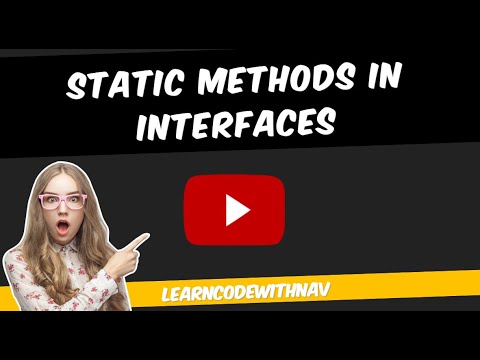 Java 8 Feature Static Methods Inside Interfaces Static Methods