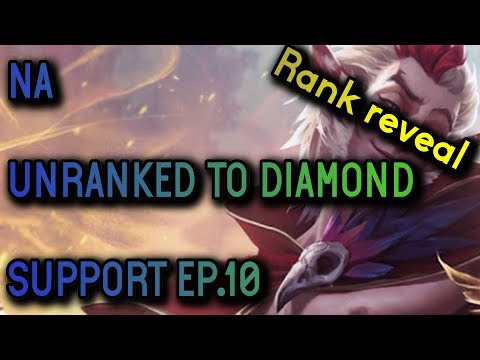 Support Unranked to Diamond Ep.10 Rank Reveal!  Rakan Season 8 - League of Legends
