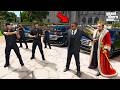 Franklin Becomes The King’s Bodyguard in GTA 5 | SHINCHAN and CHOP