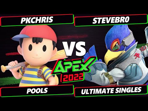 Apex 2022 - PkChris (Ness) Vs. SteveBr0 (Falco) SSBU Ultimate Tournament