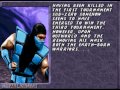 Ultimate Mortal Kombat 3 SNES Original Sub Zero Ending