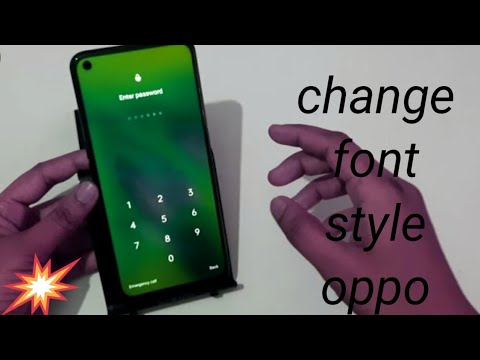 Oppo A74 how to change font style| font style set kaise karen