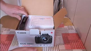 Canon EOS 2000D unboxing + sample pictures 18-55 mm lens