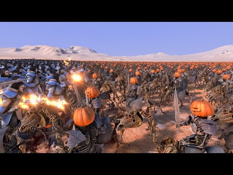 10.000 Soul Tyrants vs 12.000 Hallowmans- Ultimate Epic Battle Simulator 2- UEBS 2
