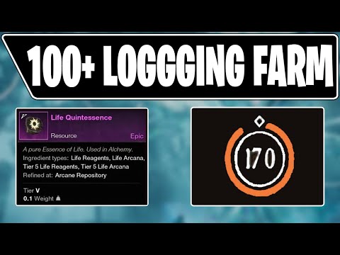 NEW WORLD 100+ LOGGING FARM - EASY XP