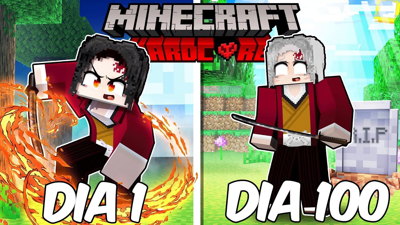 Sobrevivi 100 Dias como YORIICHI no Minecraft!