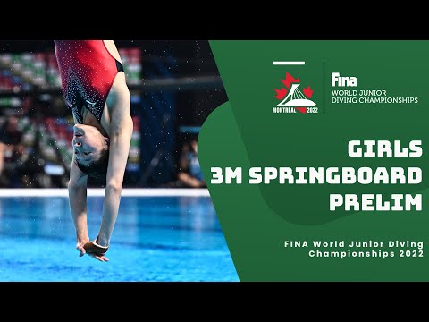 Плавание LIVE | Diving | Prelim | Girls (14-15 Years old) | 3m Springboard | World Junior Championships 2022