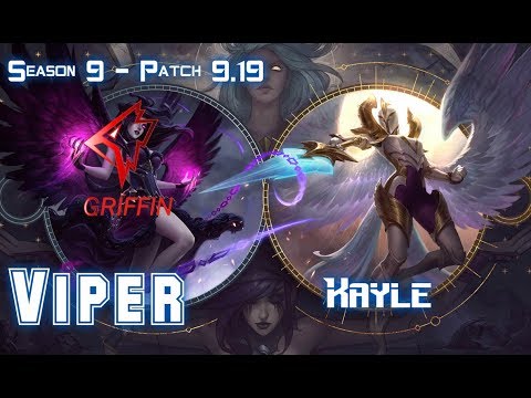 GRF Viper KAYLE vs GALIO Mid - Patch 9.19 KR Ranked