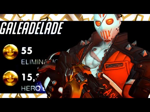INSANE DPS SOLDIER 76 - Gale! 55 ELIMS! [ OVERWATCH SEASON 24 TOP 500 ]