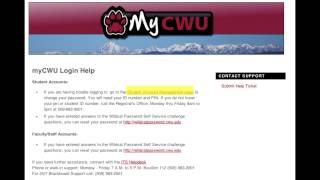 MyCWU New Student