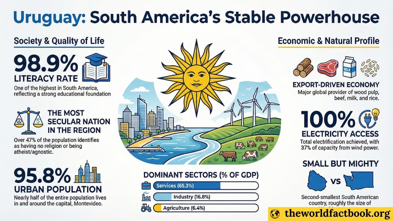 🇺🇾 Uruguay Explained in 5 Minutes | Geography, Economy, Government & South America Overview