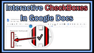 How To Create Interactive Checklists (Checkbox / Tick Box) in Google Docs?