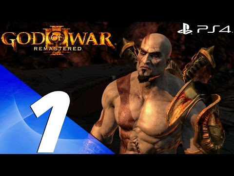 God of War 3 Remastered - 60fps Walkthrough Part 1 - Prologue & Poseidon Boss