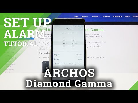 How to Set Up Alarm Clock on Archos Diamond Gamma – Alarm Clock Settings
