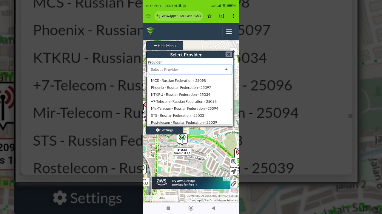 check tower 4g guna website cellmapper.nel