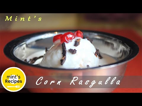 Corn Ice Cream Recipe In Hindi | Ice Cream Recipe |  Corn Rasgulla Recipe - Ep-51
