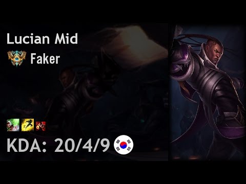 Lucian Mid vs Karma - Faker - KR Challenger Patch 7.8