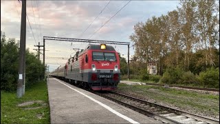 ЭП1М-587 с пассажирским поездом 382 (Москва-Грозный) #рязанскаяобласть