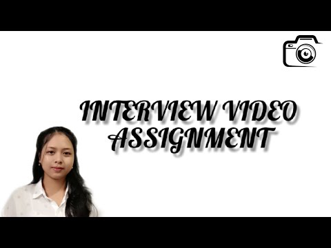 Interview Assignment || Speaking for Academic Purpose