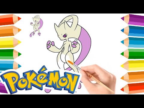 Dessin Mewtwo Coloriage Pokémon Légendaire 🎨 Comment dessiner Pokémon Mewtwo Coloriage 😍
