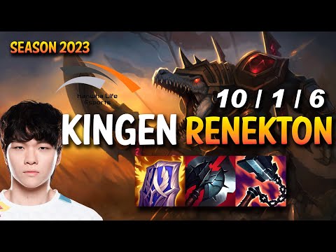 HLE Kingen RENEKTON vs GALIO Top - KR Ranked