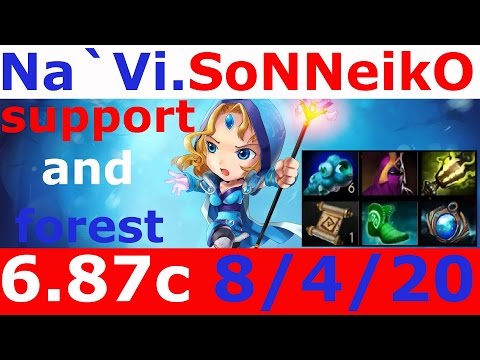 Dota 2 patch 6 87 Crystal Maiden Navi SoNNeikO 8200+ MMR KDA - 8/4/20 sapport + forest
