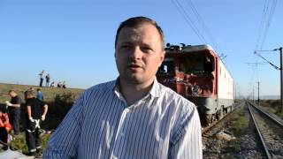 preview picture of video 'Prefectul Bacaului la accidentul feroviar din Nicolae Balcescu'