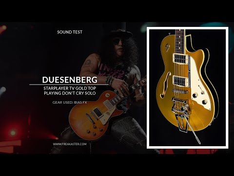 Duesenberg Starplayer TV Gold Top (2015) Sound Test