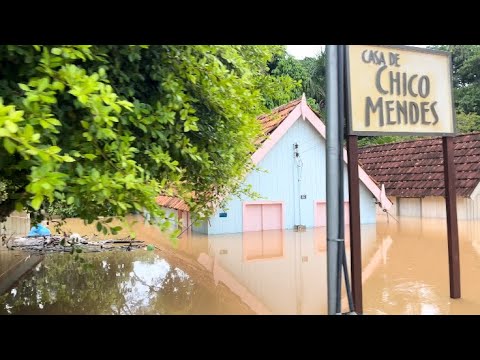 Enchente em Xapuri - Acre 2024 imagens de 29.02.2024 inundação no Acre 2024