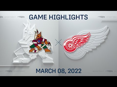 NHL Highlights | Coyotes vs. Red Wings - Mar 8, 2022