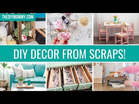 10 Genius DIY Ideas from Scrap Wood, Fabric & Wallpaper that Anyone Can Make