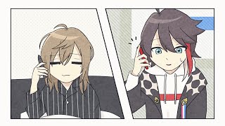 【手描き切り抜き】終電を逃した三枝明那が叶先輩の家に転がり込むまで【にじさんじ】