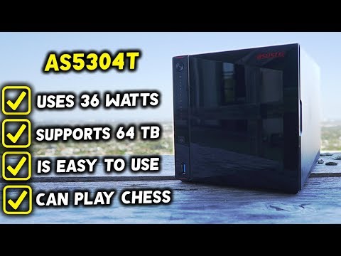 Serveris Asus Asustor Nimbustor 4 AS5304T iki 4 HDD/SSD, Intel Celeron J4105 Quad-Core, Procesoriaus dažnis 1,5 GHz, 4 GB, SO-DIMM DDR4 2400, Vienvietis, Juodas video