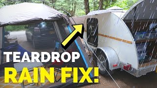 Who says Teardrop Trailers are BAD IN THE RAIN? Wrong, Wrong, Wrong!