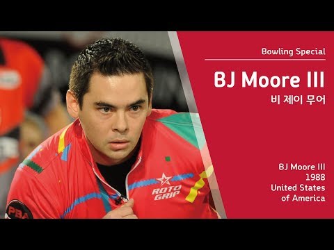 비제이 무어(BJ Moore)볼링 자세 릴리즈 슬로우 모션 스핀 훅 털어치기 회전 / bowling swing release slow motion