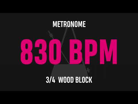 830 BPM 3/4 - Best Metronome (Sound : Wood block)