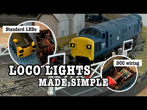 LED lights for older model railway locos - simple installation and DCC wiring