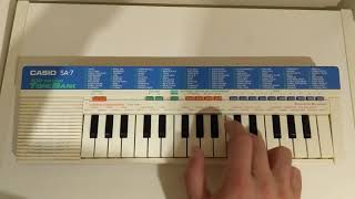Video thumbnail for Casio SA-7 by William Nash